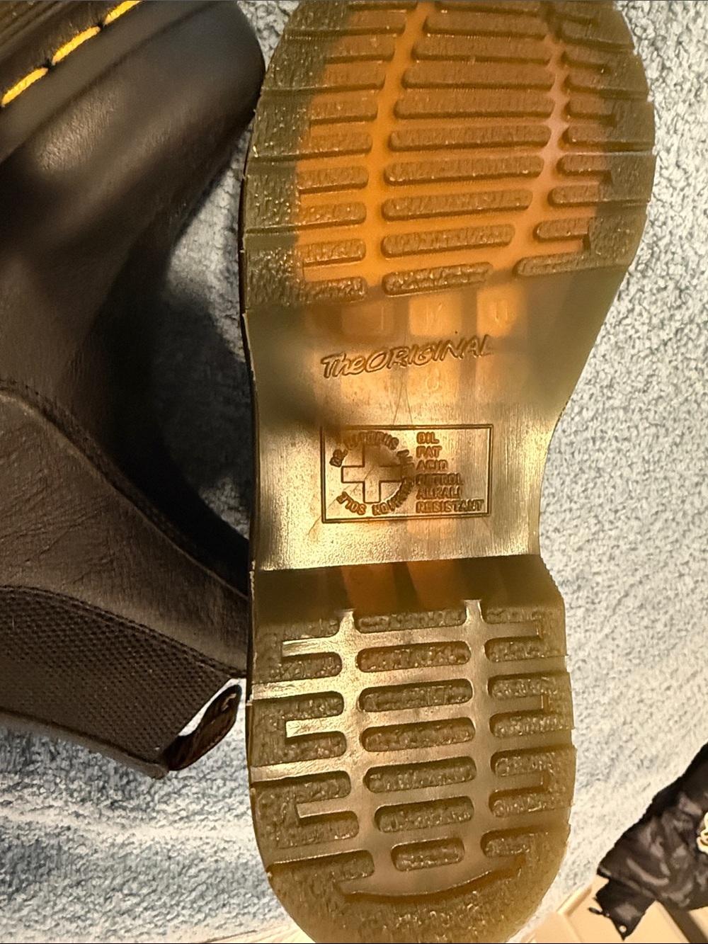 Dr. Martens Black Chelsea Boot with Yellow Stitching - Picture 4 of 5